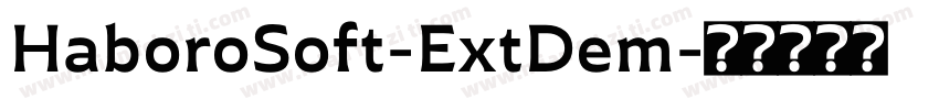 HaboroSoft-ExtDem字体转换