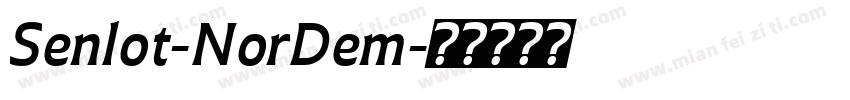 Senlot-NorDem字体转换