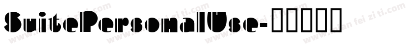 SuitePersonalUse字体转换