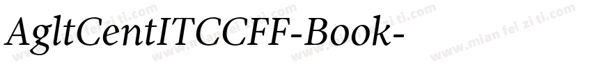 AgltCentITCCFF-Book字体转换