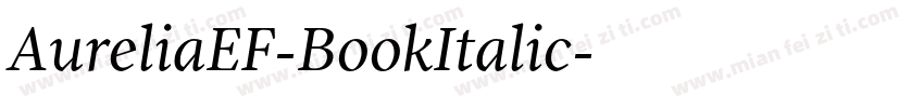 AureliaEF-BookItalic字体转换
