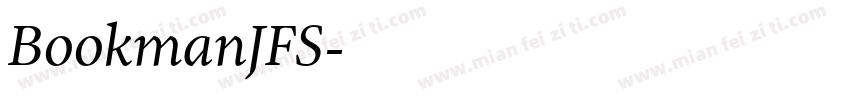 BookmanJFS字体转换