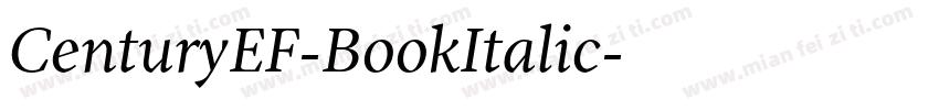 CenturyEF-BookItalic字体转换