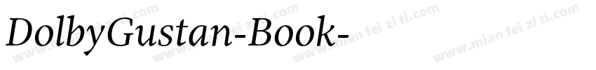 DolbyGustan-Book字体转换