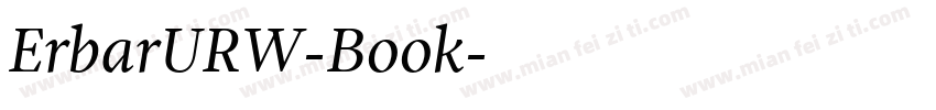 ErbarURW-Book字体转换