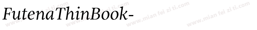 FutenaThinBook字体转换