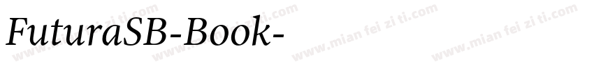 FuturaSB-Book字体转换
