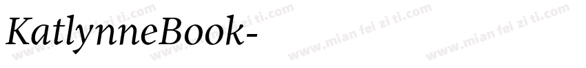 KatlynneBook字体转换