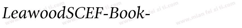 LeawoodSCEF-Book字体转换