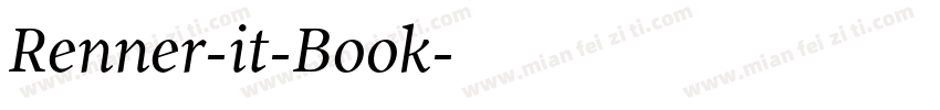 Renner-it-Book字体转换
