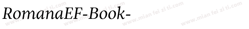 RomanaEF-Book字体转换