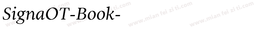 SignaOT-Book字体转换