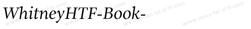 WhitneyHTF-Book字体转换
