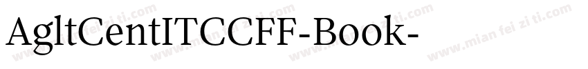 AgltCentITCCFF-Book字体转换
