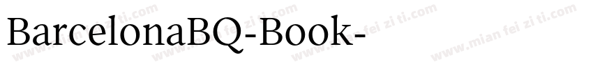 BarcelonaBQ-Book字体转换