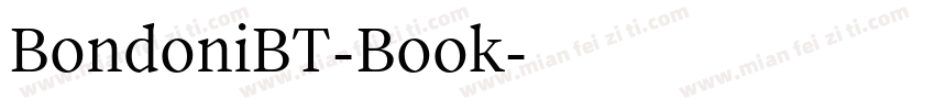 BondoniBT-Book字体转换