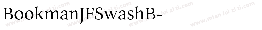 BookmanJFSwashB字体转换