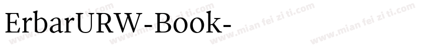 ErbarURW-Book字体转换