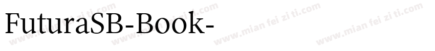 FuturaSB-Book字体转换