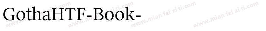 GothaHTF-Book字体转换