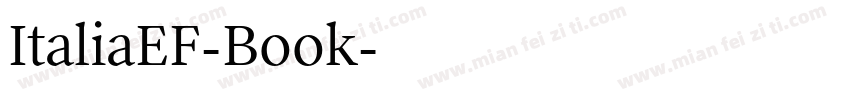 ItaliaEF-Book字体转换