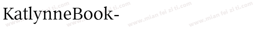 KatlynneBook字体转换