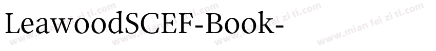 LeawoodSCEF-Book字体转换