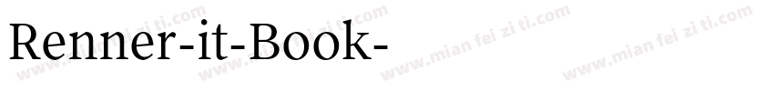 Renner-it-Book字体转换
