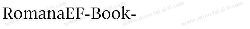 RomanaEF-Book字体转换