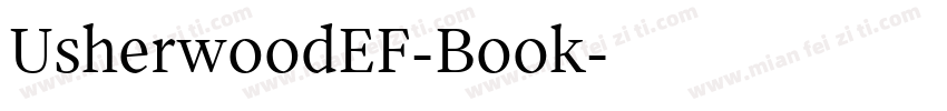UsherwoodEF-Book字体转换