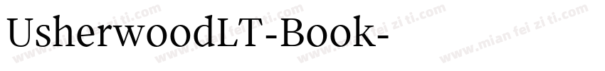 UsherwoodLT-Book字体转换