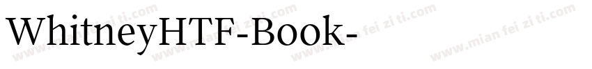 WhitneyHTF-Book字体转换