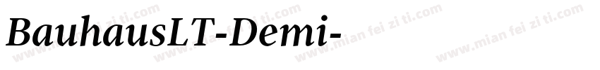 BauhausLT-Demi字体转换