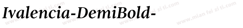 Ivalencia-DemiBold字体转换