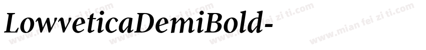 LowveticaDemiBold字体转换
