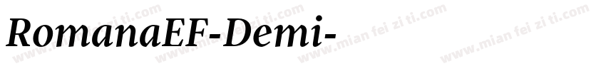 RomanaEF-Demi字体转换