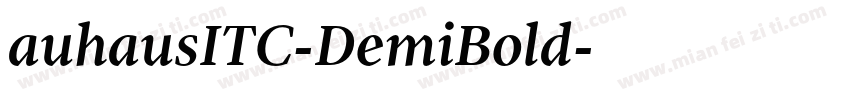 auhausITC-DemiBold字体转换
