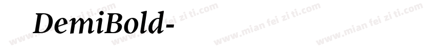 方正柔宋DemiBold字体转换