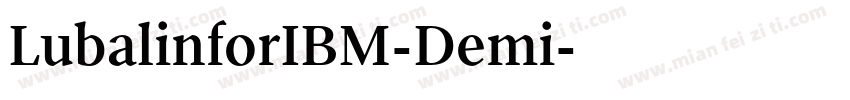 LubalinforIBM-Demi字体转换