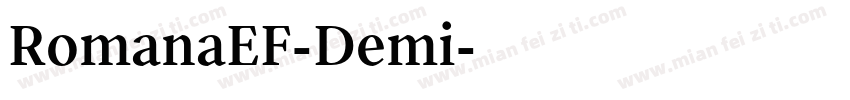 RomanaEF-Demi字体转换