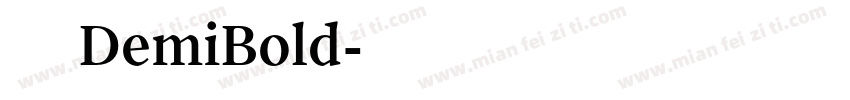 方正优尚体DemiBold字体转换
