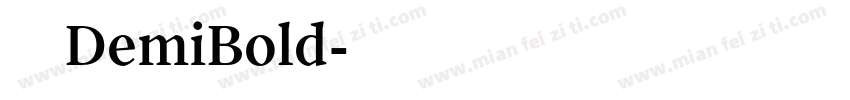方正柔宋DemiBold字体转换