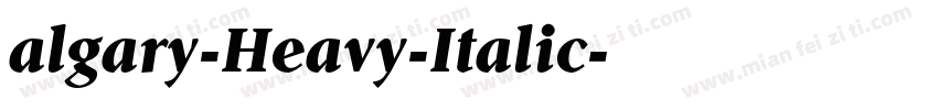 algary-Heavy-Italic字体转换