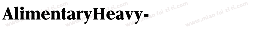 AlimentaryHeavy字体转换