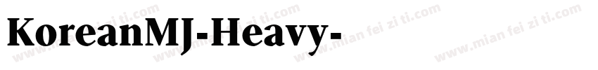 KoreanMJ-Heavy字体转换