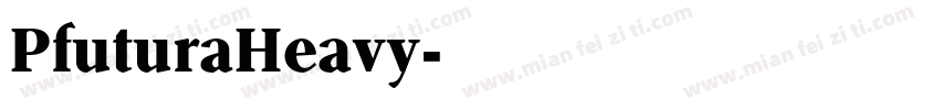 PfuturaHeavy字体转换