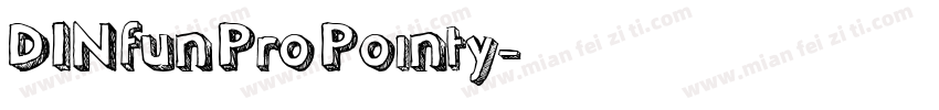 DINfunProPointy字体转换