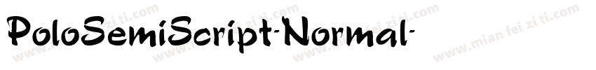 PoloSemiScript-Normal字体转换