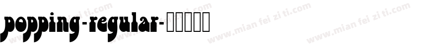 popping-regular字体转换