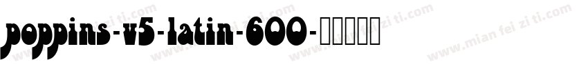 poppins-v5-latin-600字体转换